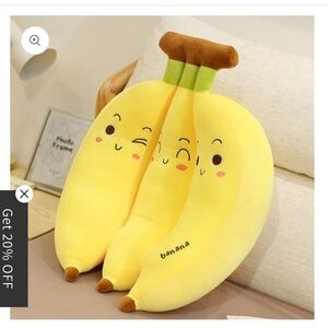 Plush Banana Pillow Toy